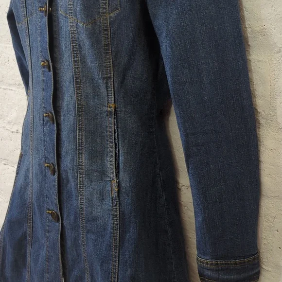 🔥Long Sleeve Denim Mini Dress🔥 - Picture 4 of 12